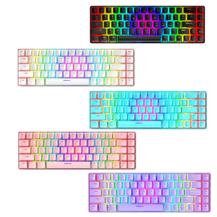 ZIYOU LANG T8 68 Keys RGB Luminous Gaming Mechanical Keyboard, Cable Length:1.6m(Black Green Shaft) - free shipping - PMC Jewellery - Order now!