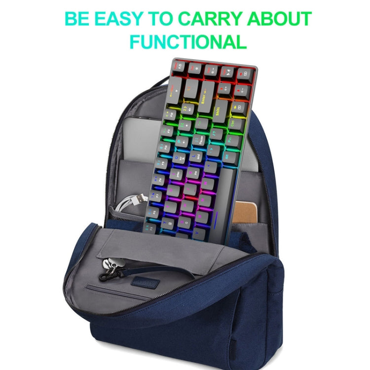 ZIYOU LANG T8 68 Keys RGB Luminous Gaming Mechanical Keyboard, Cable Length:1.6m(Black Tea Shaft) - free shipping - PMC Jewellery - Order now!