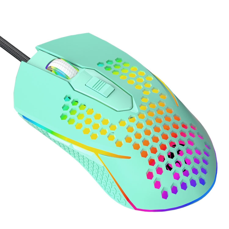 LEAVEN S50 6Keys Macro Definition Programmable RGB Lighted Gaming Wired Mouse, Cable Length: 1.5m(Blue) - free shipping - PMC Jewellery - Order now!