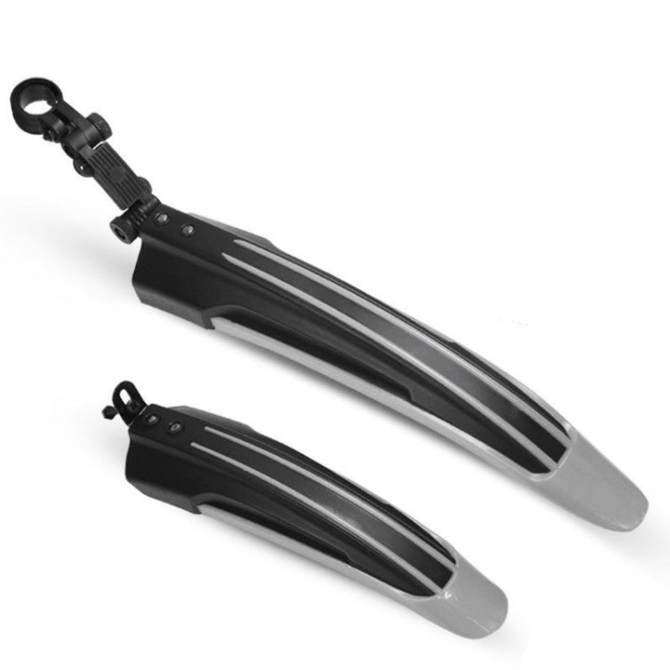 1 Set  Dual Color Bicycle Mudguard Mountain Bike Fenders Set(Dark Grey) - Mudguards by PMc TechLife | Online Shopping South Africa | PMc TechLife | Buy Now Pay Later Mobicred