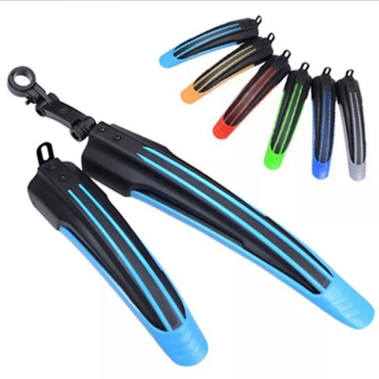 1 Set  Dual Color Bicycle Mudguard Mountain Bike Fenders Set(Dark Blue) - Mudguards by PMc TechLife | Online Shopping South Africa | PMc TechLife | Buy Now Pay Later Mobicred