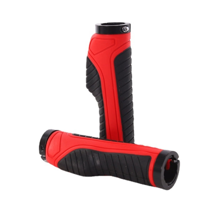 1 Pair Bicycle MTB Bike Handlebar Grips Rubber Anti-Slip Racing Bike Grip(Red) - Bicycle Grips by PMC TechLife | Online Shopping South Africa | PMC TechLife | Buy Now Pay Later Mobicred