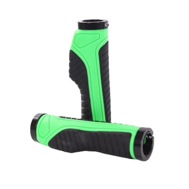 1 Pair Bicycle MTB Bike Handlebar Grips Rubber Anti-Slip Racing Bike Grip(Green) - Bicycle Grips by PMC TechLife | Online Shopping South Africa | PMC TechLife | Buy Now Pay Later Mobicred