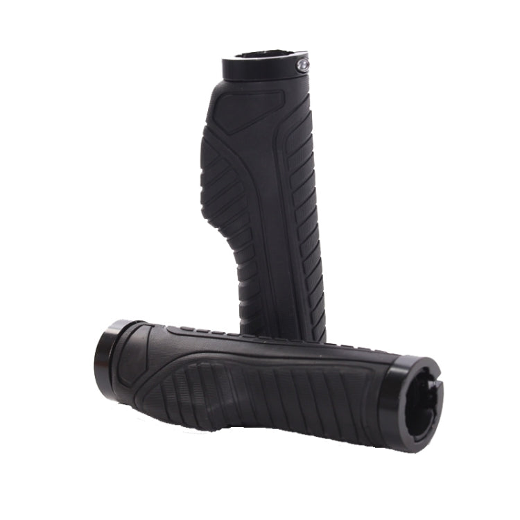 1 Pair Bicycle MTB Bike Handlebar Grips Rubber Anti-Slip Racing Bike Grip(Black) - Bicycle Grips by PMC TechLife | Online Shopping South Africa | PMC TechLife | Buy Now Pay Later Mobicred
