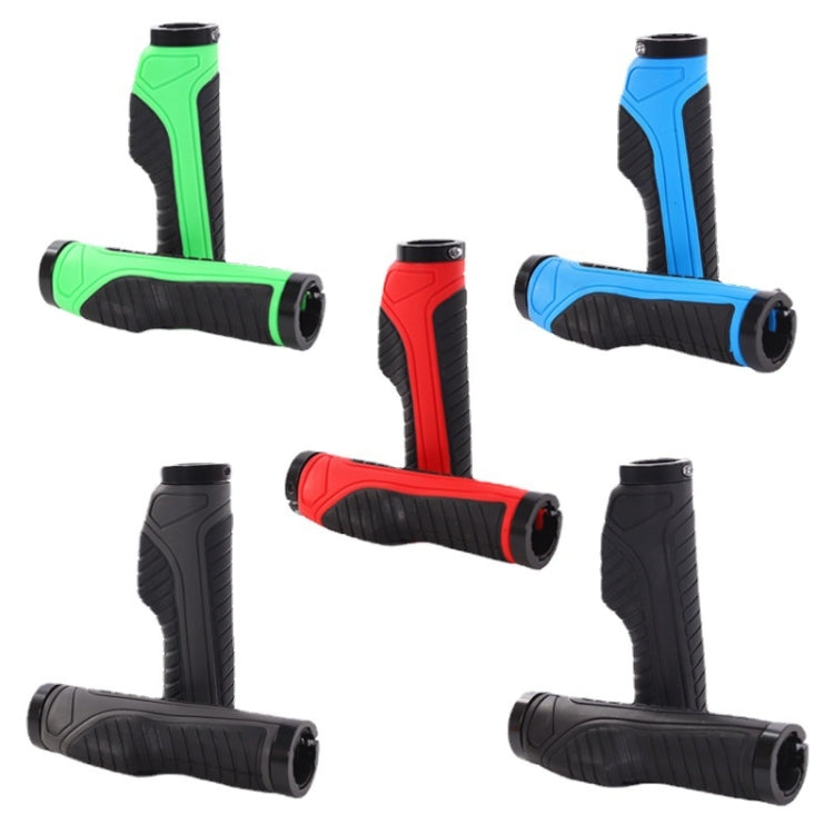 1 Pair Bicycle MTB Bike Handlebar Grips Rubber Anti-Slip Racing Bike Grip(Black) - Bicycle Grips by PMC TechLife | Online Shopping South Africa | PMC TechLife | Buy Now Pay Later Mobicred
