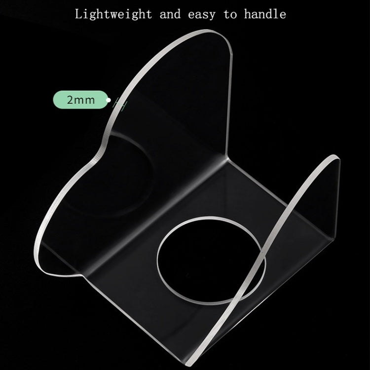 Acrylic Makeups Manicure Transparent Palette With Color Stick, Specification: Half-ring Plate+Stick - free shipping - PMC Jewellery - Order now!