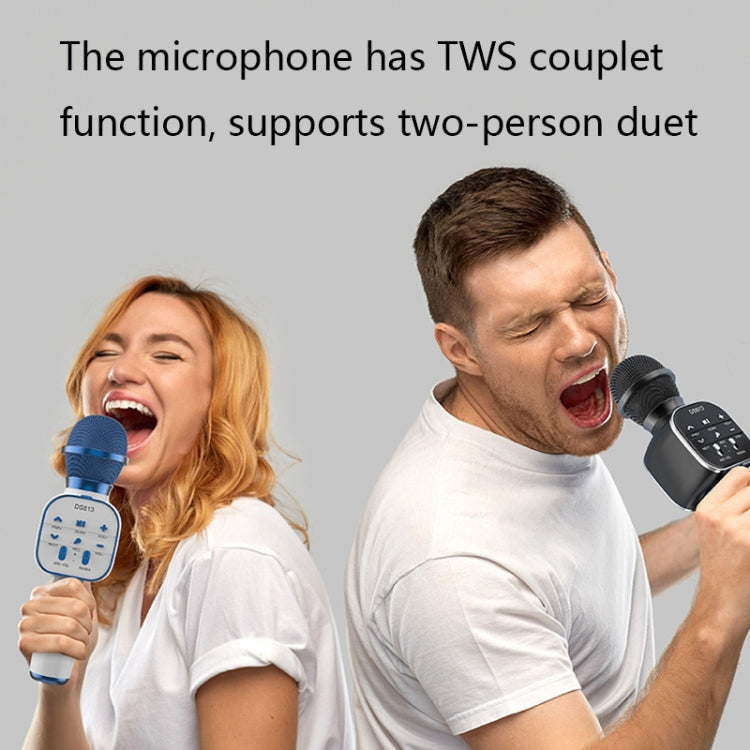 DS813 Live Wireless Bluetooth Microphone(Blue) - Microphone by PMC TechLife | Online Shopping South Africa | PMC TechLife | Buy Now Pay Later Mobicred