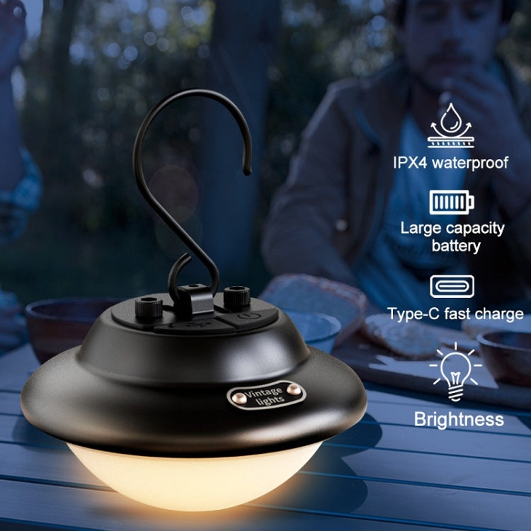 Outdoor Portable Hanging USB Charging Camping Light(Black) - Camping Lighting by PMc TechLife | Online Shopping South Africa | PMc TechLife | Buy Now Pay Later Mobicred