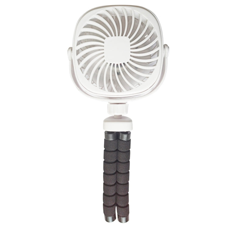 Octopus Stroller Deformation Fan Desktop Portable Handheld USB Small Fan, Colour: 1200mAh White - Electric Fans by PMC TechLife | Online Shopping South Africa | PMC TechLife | Buy Now Pay Later Mobicred