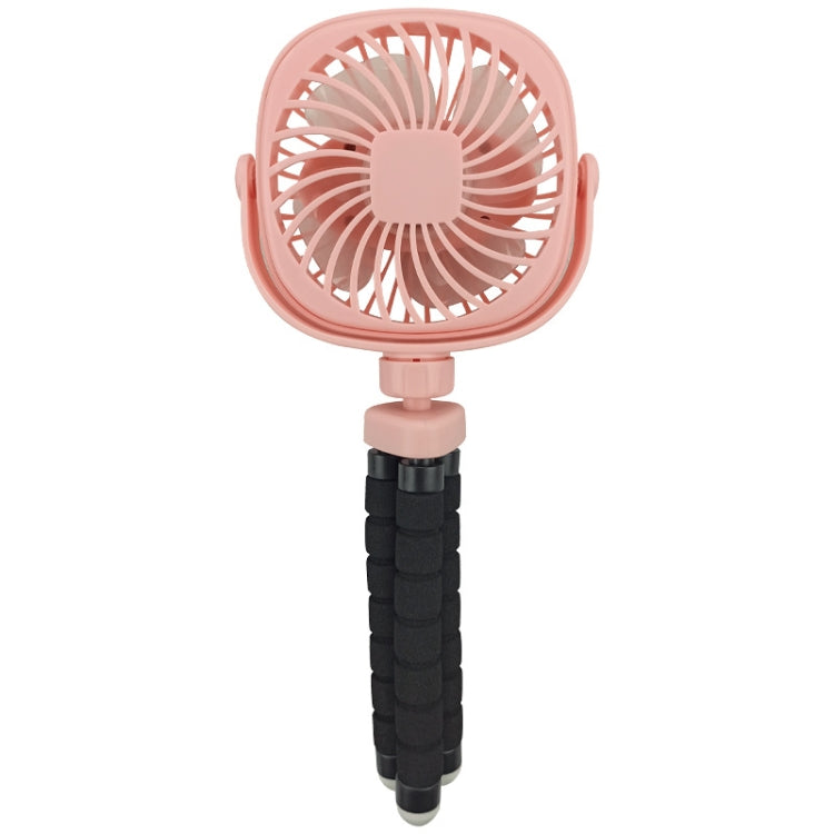Octopus Stroller Deformation Fan Desktop Portable Handheld USB Small Fan, Colour: 1200mAh Pink - Electric Fans by PMC TechLife | Online Shopping South Africa | PMC TechLife | Buy Now Pay Later Mobicred