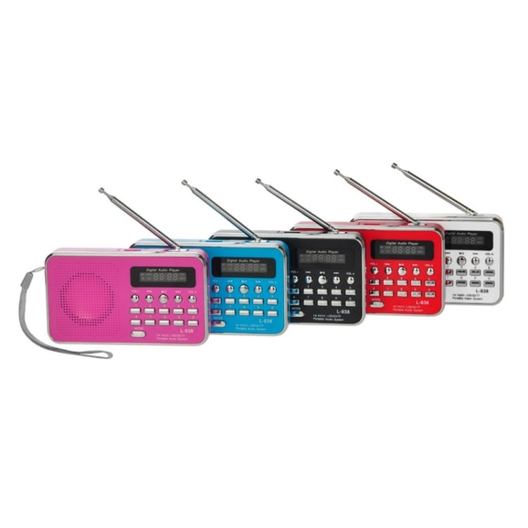 L-938  MP3 Audio Player FM Radio Support  SD MMC Card AUX-IN Earphone-out(White) - Radio Player by PMC TechLife | Online Shopping South Africa | PMC TechLife | Buy Now Pay Later Mobicred