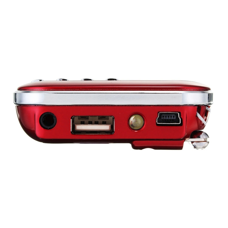 L-218AM  MP3 Radio Speaker Player Support TF Card USB with LED Flashlight Function(Red) - Radio Player by PMC TechLife | Online Shopping South Africa | PMC TechLife | Buy Now Pay Later Mobicred