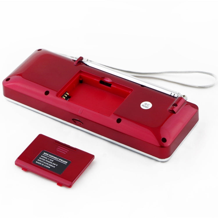 L-288AM  Bluetooth Dual Speaker Radio MP3 Player Support TF Card/U Disk with LED Display(Red) - Radio Player by PMC TechLife | Online Shopping South Africa | PMC TechLife | Buy Now Pay Later Mobicred