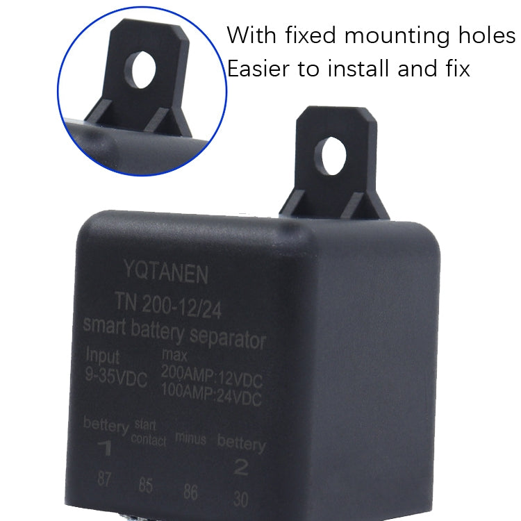 YQTANEN Small Volume Wide Voltage Dual Battery Isolator, Current: 100A - Relays by PMC TechLife | Online Shopping South Africa | PMC TechLife | Buy Now Pay Later Mobicred