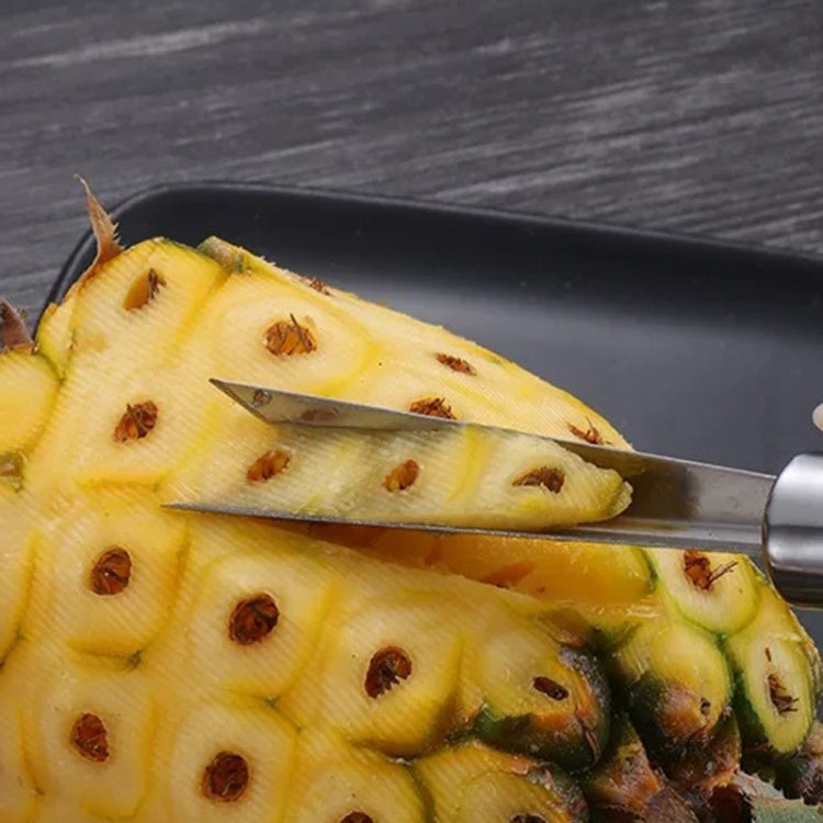 4 In 1 Stainless Steel Pineapple Knife Fruit Knife Sugar Cane Peeler - Cutter & Peeler by PMC TechLife | Online Shopping South Africa | PMC TechLife | Buy Now Pay Later Mobicred
