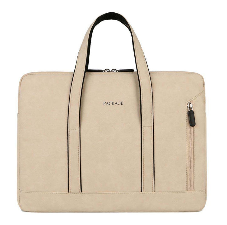 Q5 PU Water-resistant and Wear-resistant Laptop Liner Bag, Size: 14 / 14.6 inch(Khaki) - 14.1 inch by PMC Jewellery | Online Shopping South Africa | PMC Jewellery | Buy Now Pay Later Mobicred