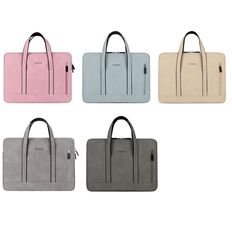 Q5 PU Water-resistant and Wear-resistant Laptop Liner Bag, Size: 14 / 14.6 inch(Khaki) - 14.1 inch by PMC Jewellery | Online Shopping South Africa | PMC Jewellery | Buy Now Pay Later Mobicred