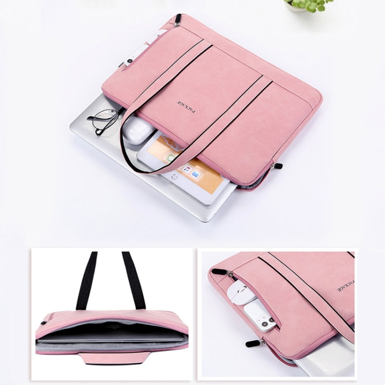 Q5 PU Water-resistant and Wear-resistant Laptop Liner Bag, Size: 14 / 14.6 inch(Khaki) - 14.1 inch by PMC Jewellery | Online Shopping South Africa | PMC Jewellery | Buy Now Pay Later Mobicred
