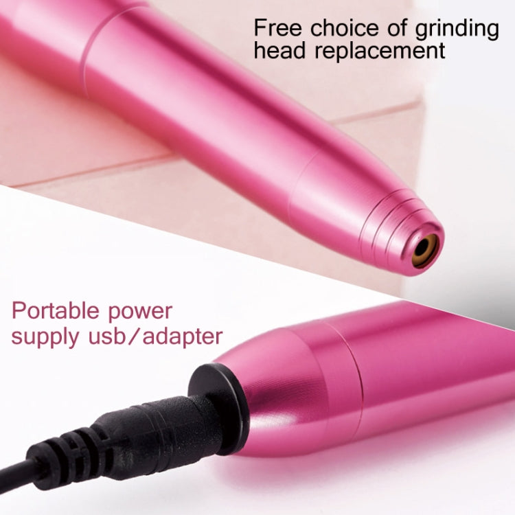 Aluminum Alloy Nail Grinding Machine USB Electric Nail Polish Remover(Gold) - free shipping - PMC Jewellery - Order now!