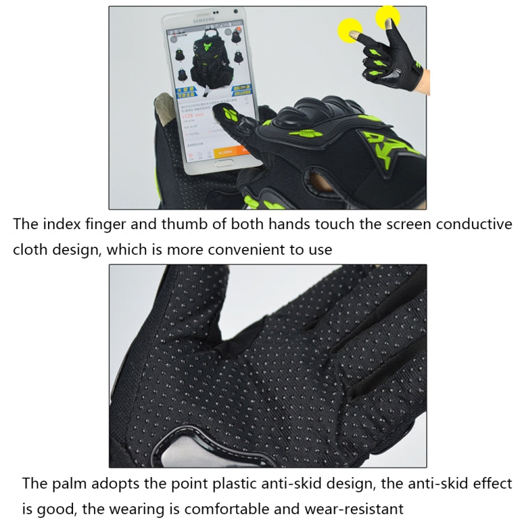MOTOCENTRIC 13-MC-010 Touch Screen Motorcycle Breathable Gloves, Specification: XXL(Red) - Locomotive Gloves by MOTOCENTRIC | Online Shopping South Africa | PMC TechLife | Buy Now Pay Later Mobicred