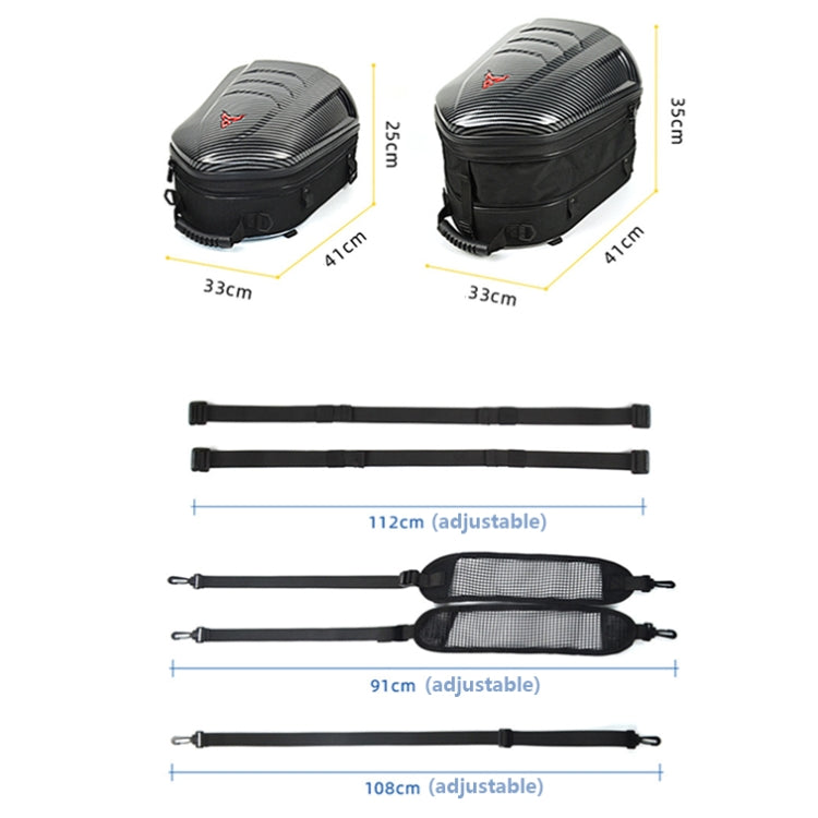 MOTOCENTRIC 11-MC-0113 Outdoor Riding Motorcycle Rear Seat Bag(Red) - free shipping - PMC TechLife - Order now!