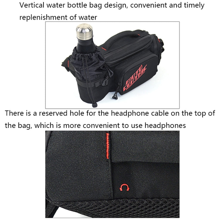MOTOCENTRIC 11-MC-0112 Multifunctional Motorcycle Riding Messenger Waist Bag(Red) - free shipping - PMC TechLife - Order now!