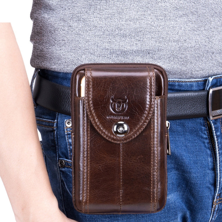 BULL CAPTAIN  Leather Multifunctional Waist Bag For Men(Black-04) - free shipping - PMC TechLife - Order now!