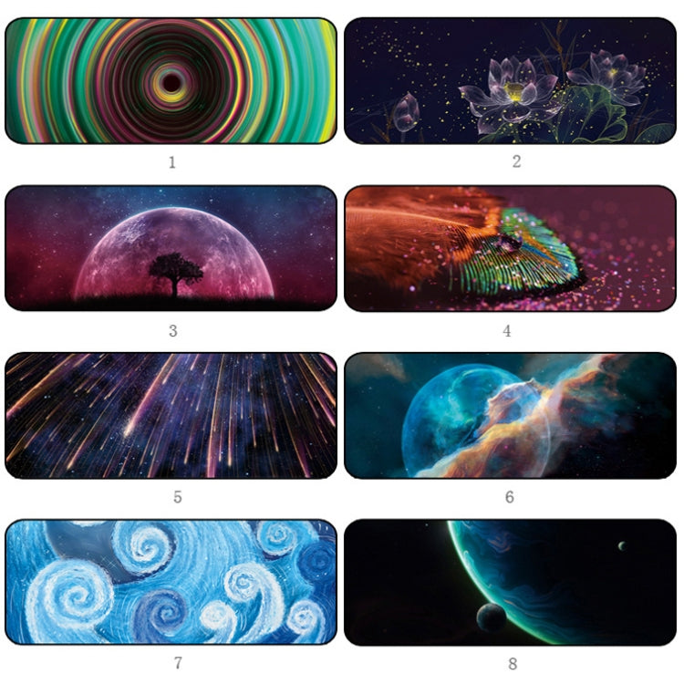 400x900x4mm Locked Large Desk Mouse Pad(7 Waves) - Mouse Pads by PMC TechLife | Online Shopping South Africa | PMC TechLife | Buy Now Pay Later Mobicred