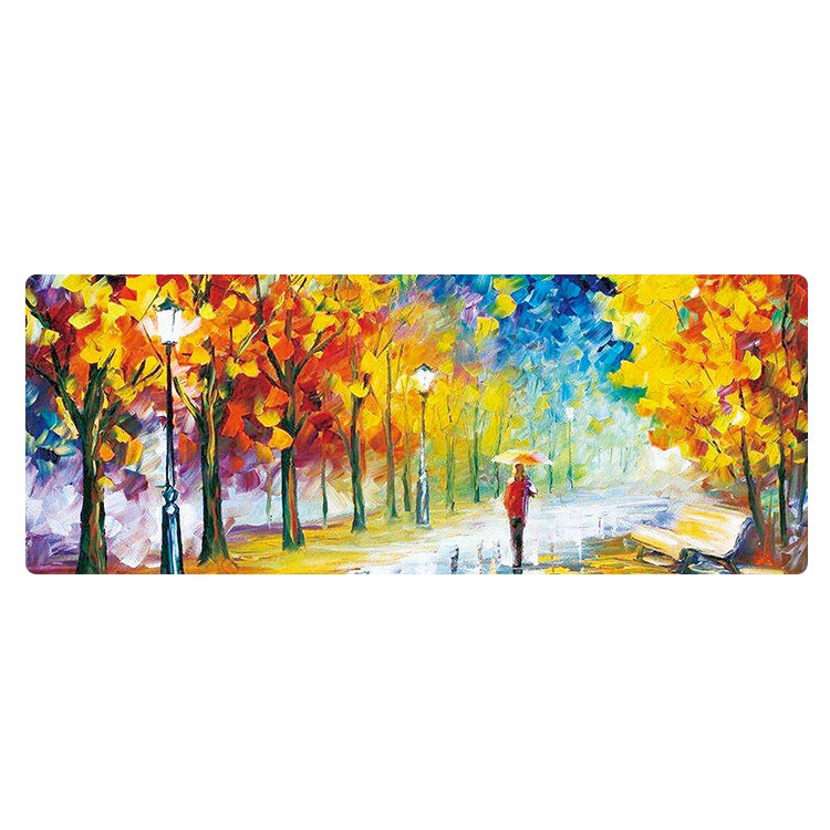 400x900x4mm Locked Am002 Large Oil Painting Desk Rubber Mouse Pad(Autumn Leaves) - Mouse Pads by PMC TechLife | Online Shopping South Africa | PMC TechLife | Buy Now Pay Later Mobicred
