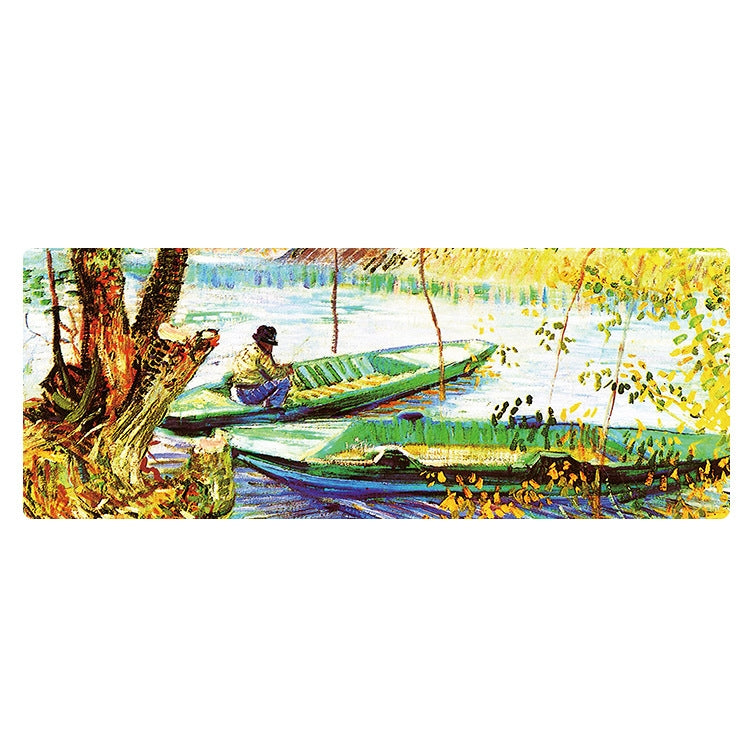 400x900x4mm Locked Am002 Large Oil Painting Desk Rubber Mouse Pad(Fisherman) - Mouse Pads by PMC TechLife | Online Shopping South Africa | PMC TechLife | Buy Now Pay Later Mobicred