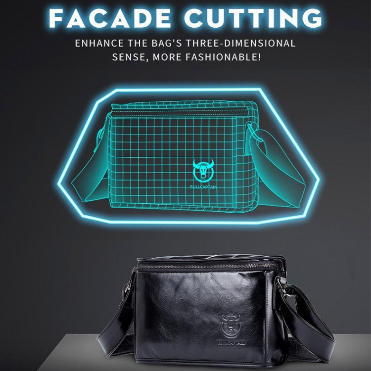 BULL CAPTAIN Leather Shoulder Messenger Bag For Men(Dark Night Green) - free shipping - PMC TechLife - Order now!