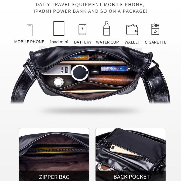 BULL CAPTAIN Leather Shoulder Messenger Bag For Men(Dark Night Green) - free shipping - PMC TechLife - Order now!