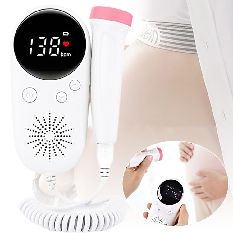 W8-25 Fetal Heart Rate Doppler Battery Powered Household Heartbeat Monitor - free shipping - PMC TechLife - Order now!