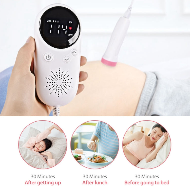 W8-25 Fetal Heart Rate Doppler Battery Powered Household Heartbeat Monitor - free shipping - PMC TechLife - Order now!