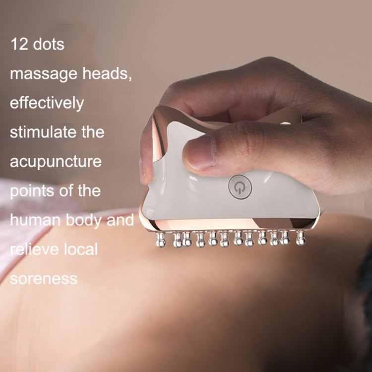 SM-2102 EMS Color Light Meridian Dredging Scraping Massager(White Gold) - free shipping - PMC TechLife - Order now!