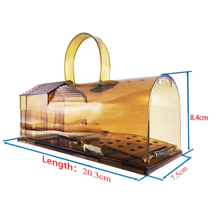 2 PCS  Large Plastic Mousetrap Mouse Cage Pedal Trap(Brown) - Traps by PMC TechLife | Online Shopping South Africa | PMC TechLife | Buy Now Pay Later Mobicred