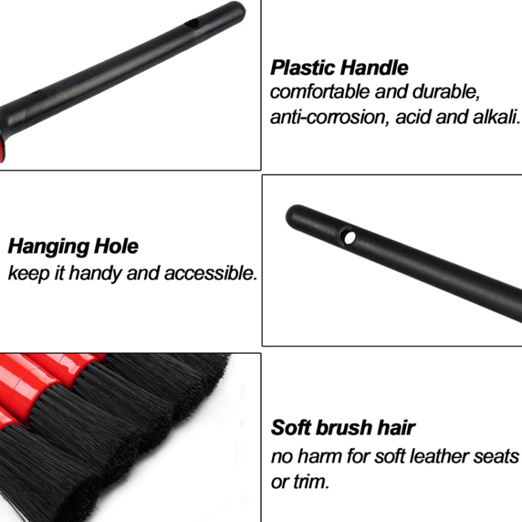 26 PCS / Set Car Beauty Car Wash Detail Brush Electric Drill Brush Outlet Brush(Red) - Car washing supplies by PMC TechLife | Online Shopping South Africa | PMC TechLife | Buy Now Pay Later Mobicred