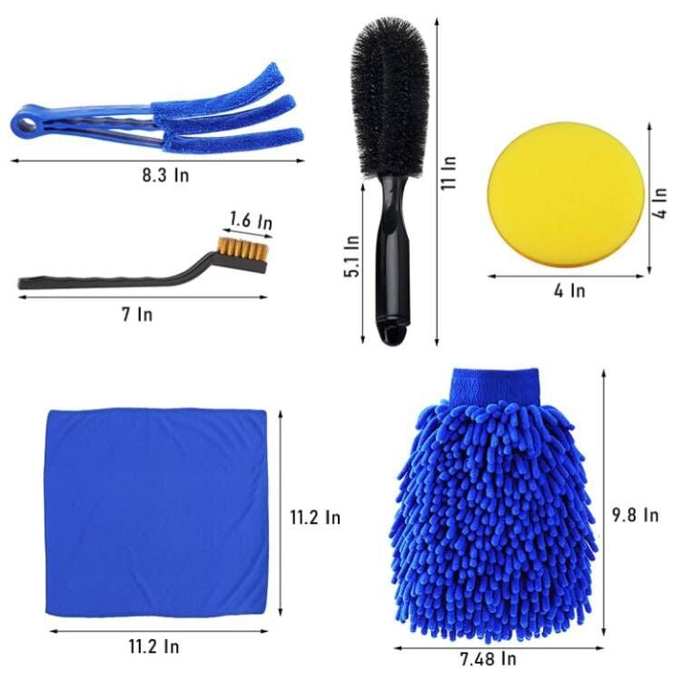 15 PCS / Set Car Cleaning Brush Wax Sponge Car Wash Tool Brush - Car washing supplies by PMC Jewellery | Online Shopping South Africa | PMC Jewellery | Buy Now Pay Later Mobicred
