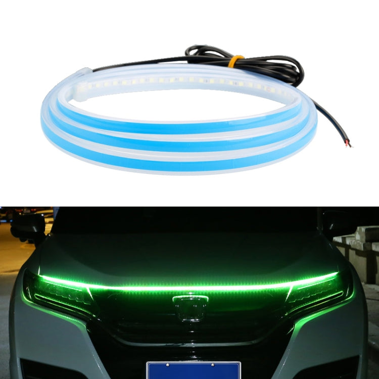 Car LED Streamer Decorative Hood Atmosphere Lights, Style: Monochrome Green Light(1.5m) - Decorative Lights by PMC TechLife | Online Shopping South Africa | PMC TechLife | Buy Now Pay Later Mobicred