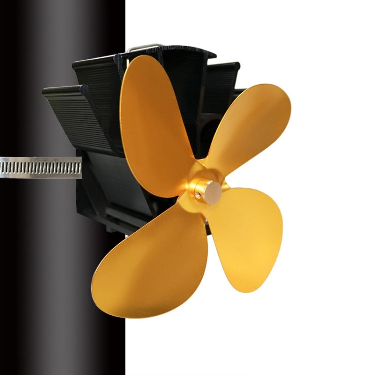 YL603 Thermodynamic Magnetless Wall Mounted Fireplace Fan(Gold) - Fireplace Fan by PMC TechLife | Online Shopping South Africa | PMC TechLife | Buy Now Pay Later Mobicred