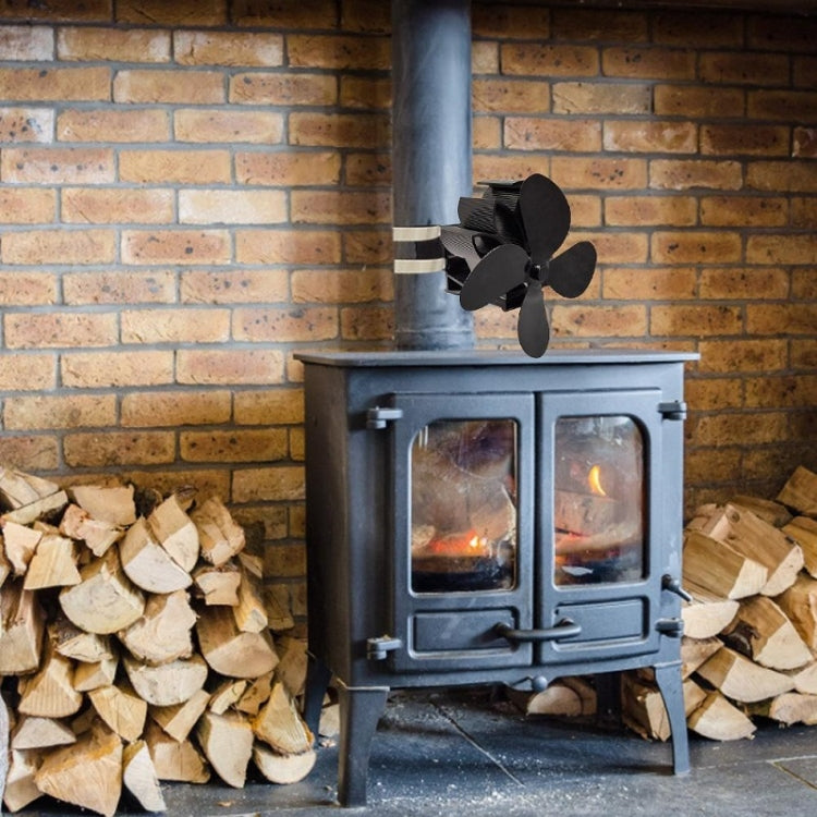 YL603 Thermodynamic Magnetless Wall Mounted Fireplace Fan(Gold) - Fireplace Fan by PMC TechLife | Online Shopping South Africa | PMC TechLife | Buy Now Pay Later Mobicred