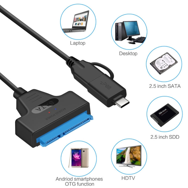 T10 USB3.1 To SATA Easy Drive Cable Hard Drive Adapter Cable - USB to IDE / SATA by PMC TechLife | Online Shopping South Africa | PMC TechLife | Buy Now Pay Later Mobicred