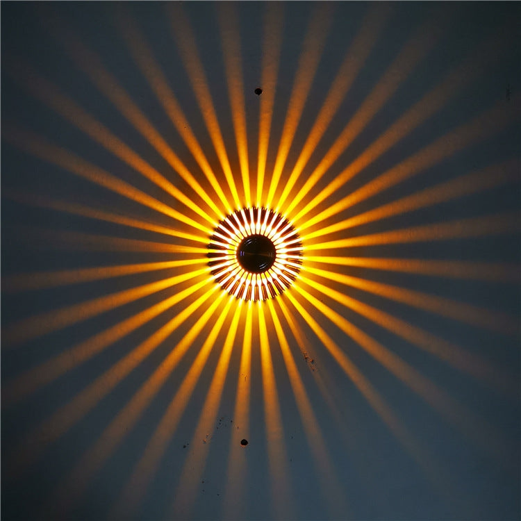 LED Aluminum Aisle Light Sunflower Corridor Lamp Decorative Light, Power source: Visible Installation 1W(Yellow) - Novelty Lighting by PMC TechLife | Online Shopping South Africa | PMC TechLife | Buy Now Pay Later Mobicred