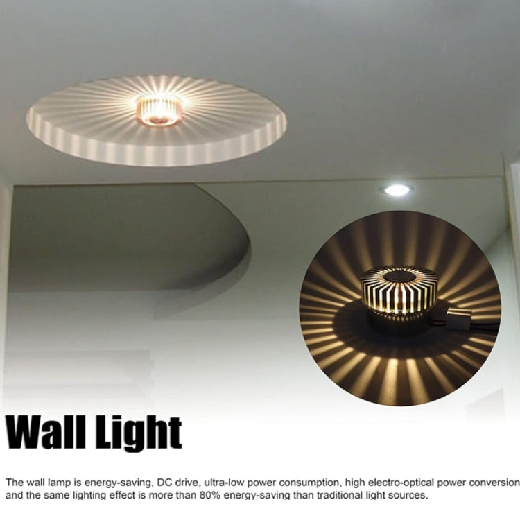 LED Aluminum Aisle Light Sunflower Corridor Lamp Decorative Light, Power source: Visible Installation 1W(Purple) - free shipping - PMC TechLife - Order now!