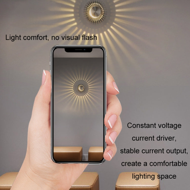 LED Aluminum Aisle Light Sunflower Corridor Lamp Decorative Light, Power source: Invisible Installation 3W(Green) - Novelty Lighting by PMC TechLife | Online Shopping South Africa | PMC TechLife | Buy Now Pay Later Mobicred