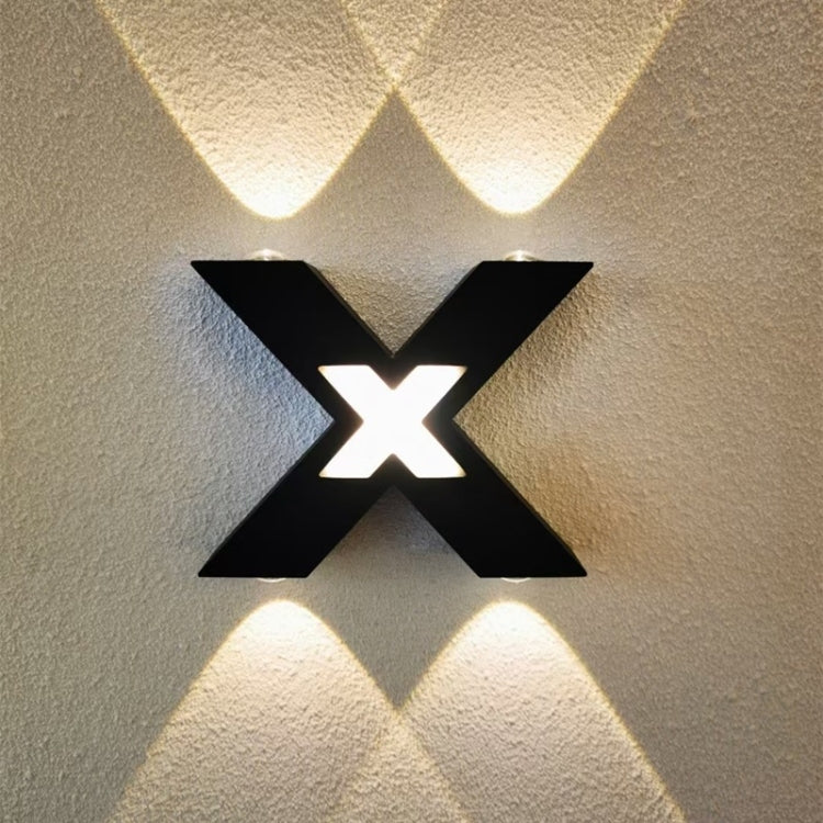 Bedroom Background Wall Lighting Outdoor Courtyard Waterproof Wall Lamp, Light color: Warm White(Black) - Wall Lamps by PMc TechLife | Online Shopping South Africa | PMc TechLife | Buy Now Pay Later Mobicred