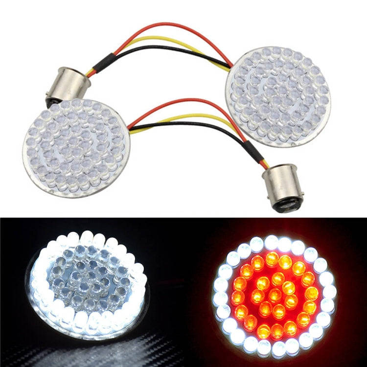 2 PCS Motorcycle LED Signal Steering Lamp For Dyna(White Red Light 1157 Without Lampshade) - Signal Lights by PMC TechLife | Online Shopping South Africa | PMC TechLife | Buy Now Pay Later Mobicred