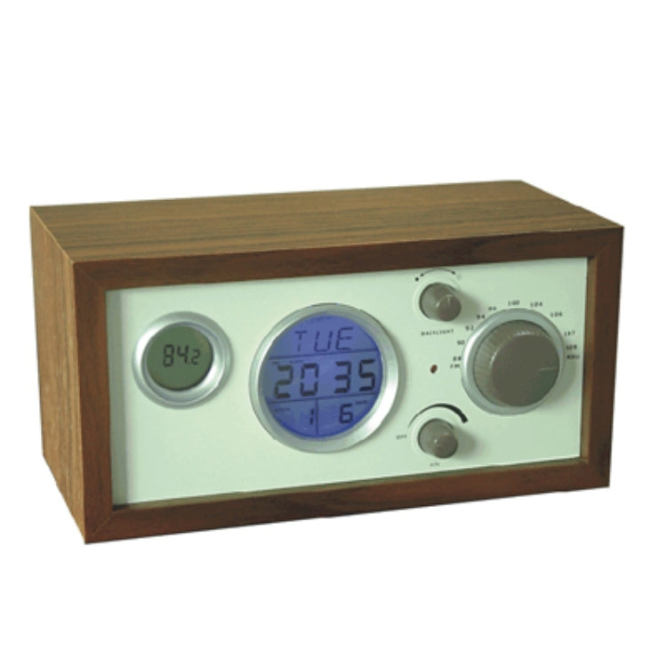 SY-601 Home Multifunctional Retro Wooden Radio Electronic Thermometer Alarm Clock(Random Color Delivery) - Radio Player by PMC TechLife | Online Shopping South Africa | PMC TechLife