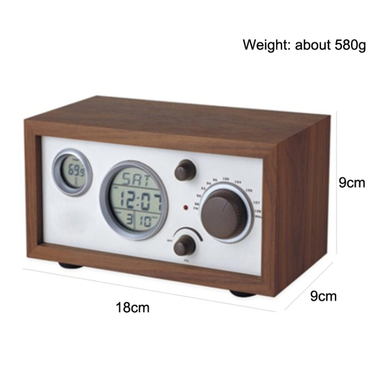 SY-601 Home Multifunctional Retro Wooden Radio Electronic Thermometer Alarm Clock(Random Color Delivery) - Radio Player by PMC TechLife | Online Shopping South Africa | PMC TechLife