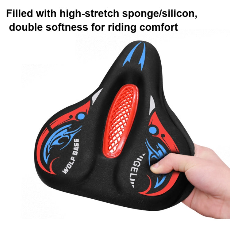 Bicycle Seat Cover Thickened Silicone Shock-absorbing Saddle Cover(Blue) - Bicycle Saddle by PMc TechLife | Online Shopping South Africa | PMc TechLife | Buy Now Pay Later Mobicred
